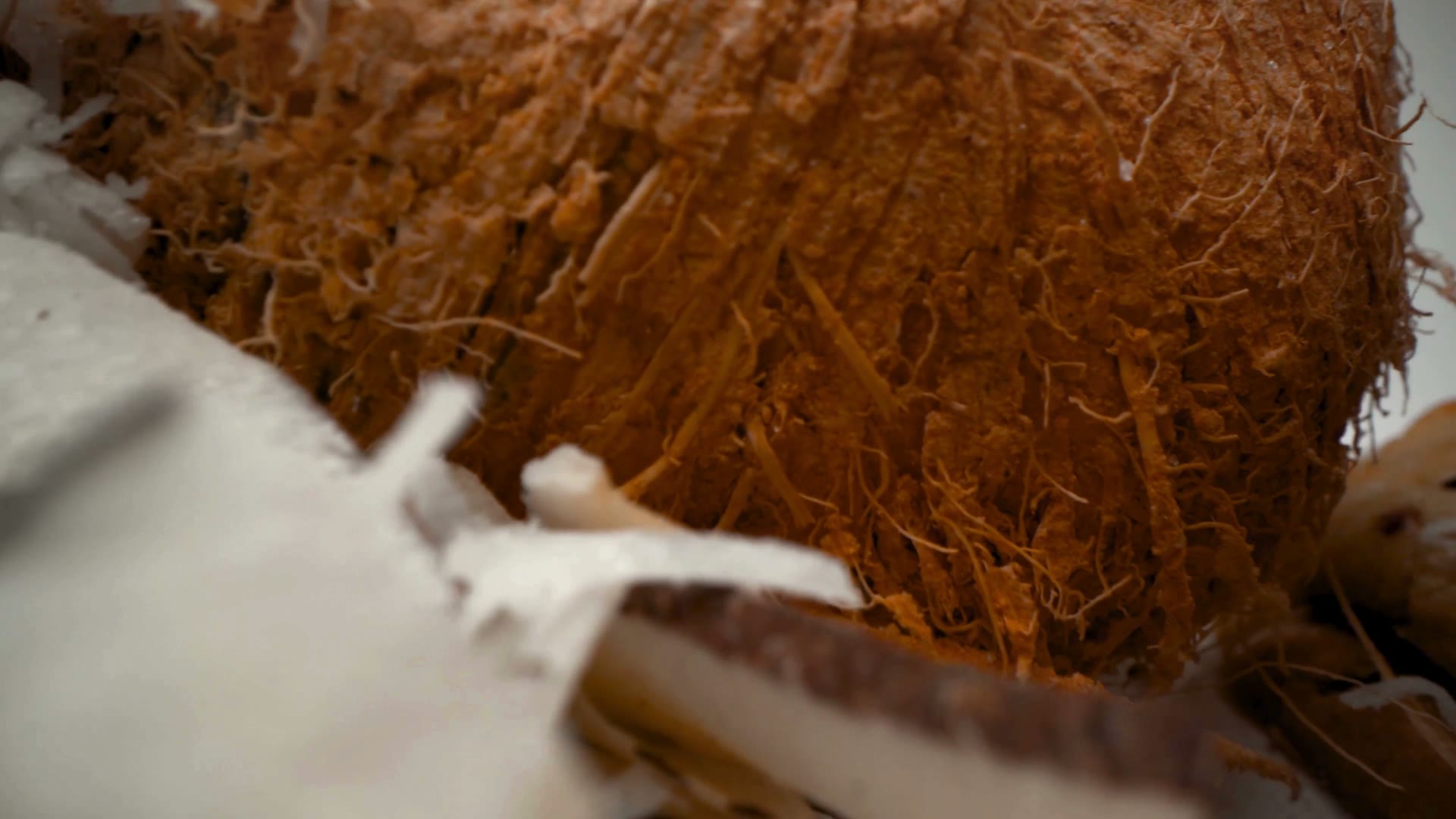 Traditional coconut scraping